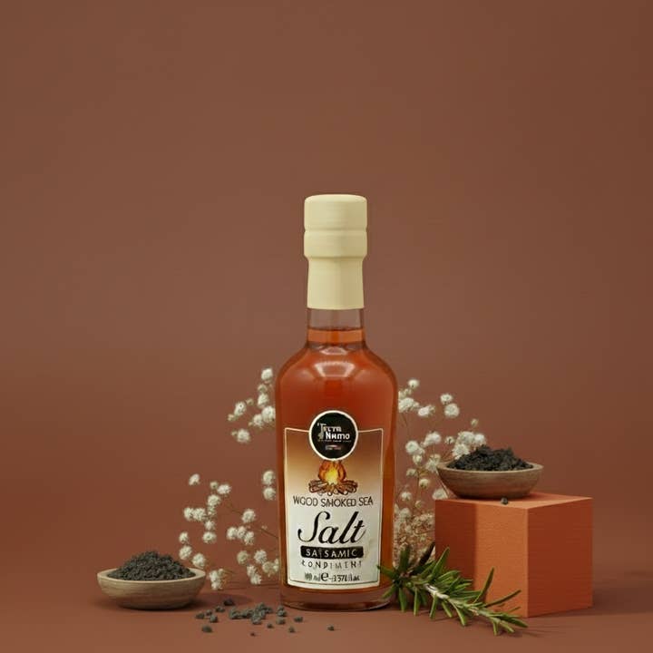 Condiment au Sel Marin Fumé – 100 ml pour la vente par Acetaia Terra del Tuono Soc. Agr. SRL