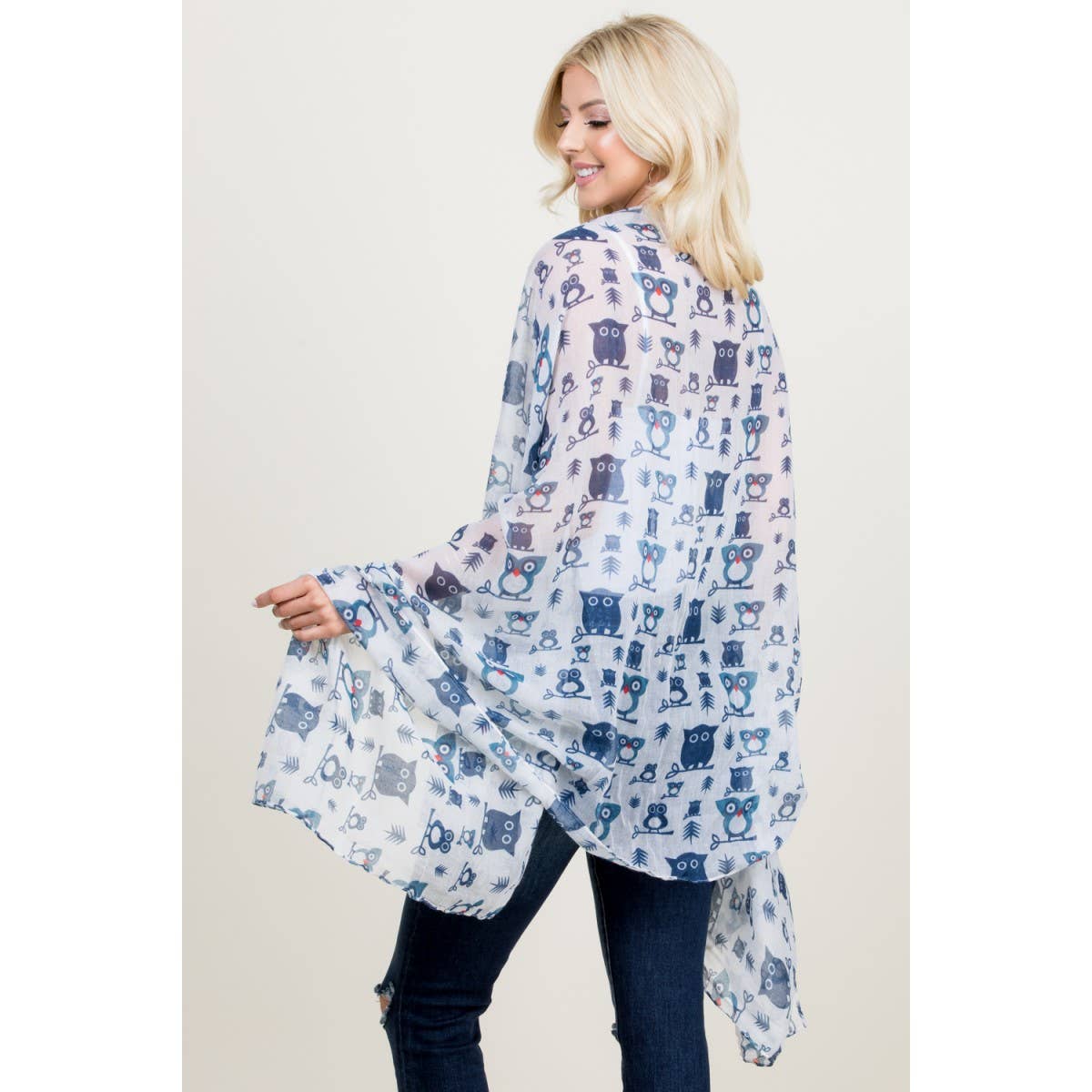 LA Soul – wholesale Halsduk - Dam – Allover Baby Uggla Print Halsduk4