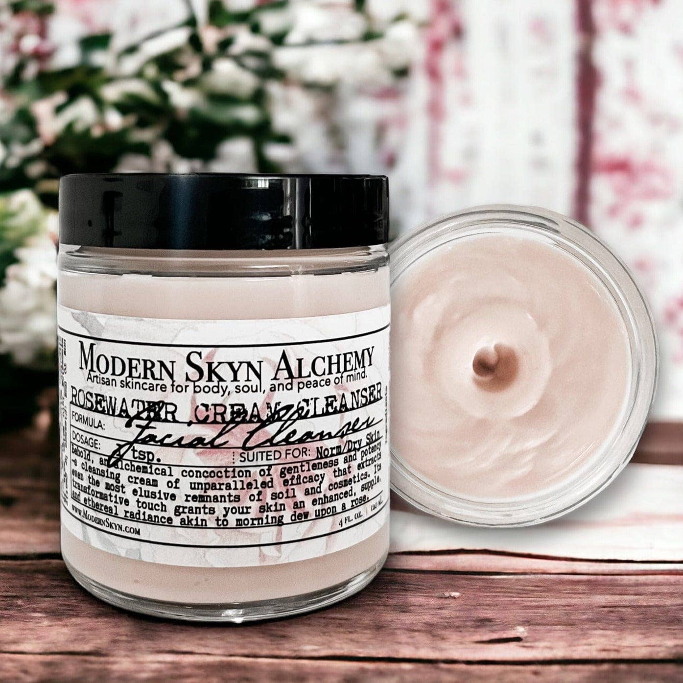 Modern Skyn Alchemy LLC. – Engroshandel Ansigtsrens – Rose Vand Creme Cleanser2