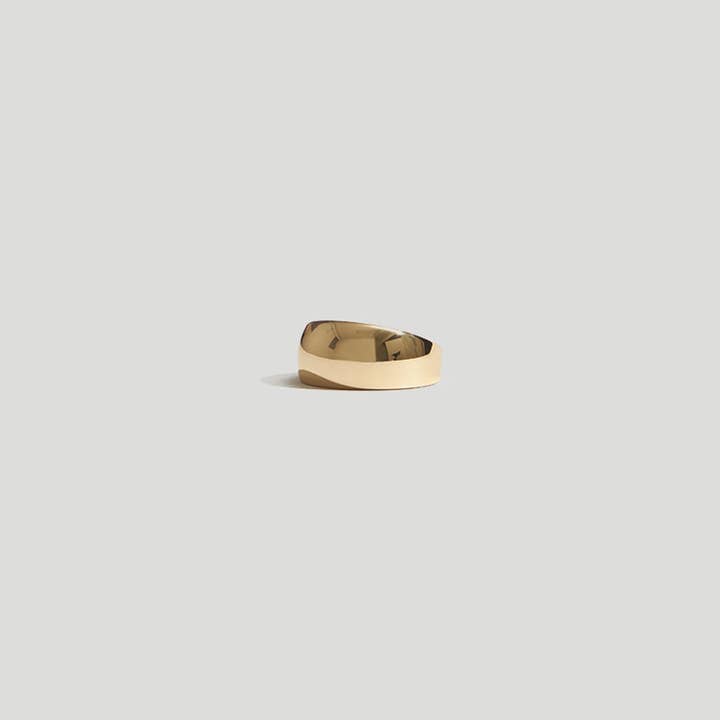 Maslo Jewelry - Wholesale Band/Stacked Ring - Domed Ring Gold