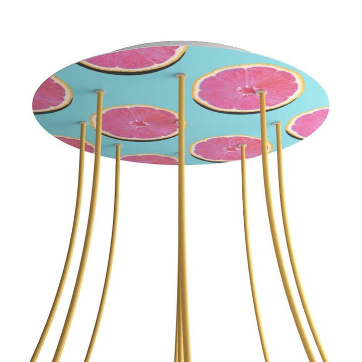 XXL roset Rose-One rund, diameter 400 mm med 9 huller og 4 huller for engroshandel hos LIGHTINUP S.R.L.