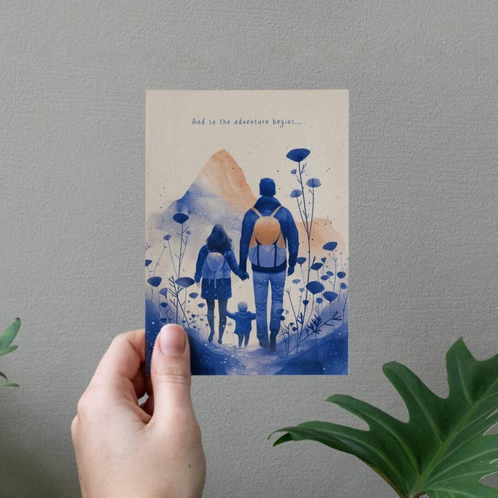 Botanopia - gifts , decor and cards for plant lovers - Wholesale Baby Card - And so the adventure begins | New Baby Card | Gender Neutral4