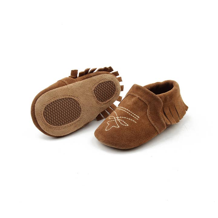 Ranch Raised ® - Wholesale Booties - Baby - Boot Mocc - Brown Suede4