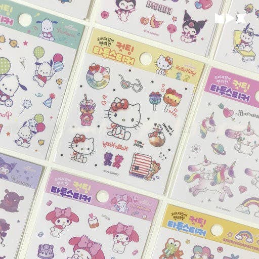 K-Wonderland - Wholesale Sticker - Sanrio Die-Cut Tattoo Stickers – Assorted Characters11