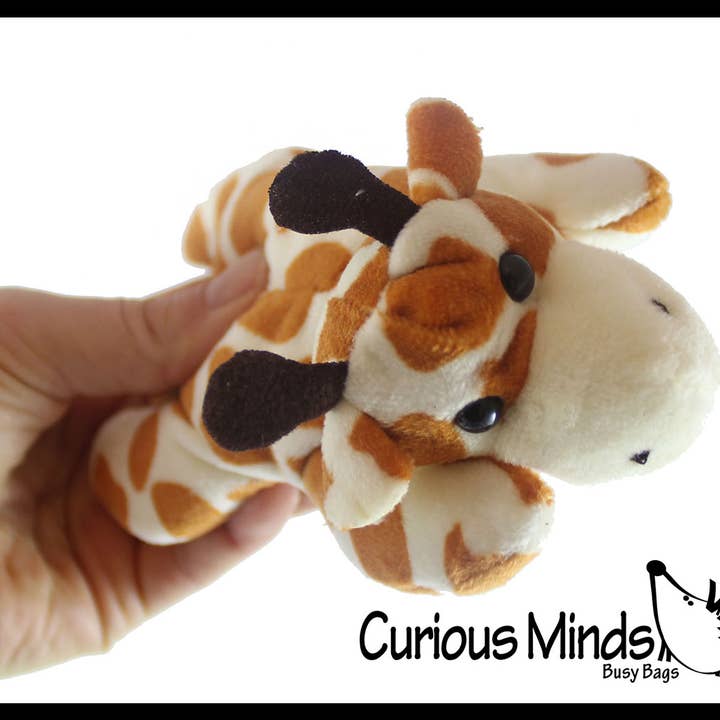 1 Cute Small Giraffe Plush Stuffed Animals- Adorable Tiny Mi for wholesale by Curious Minds Toys