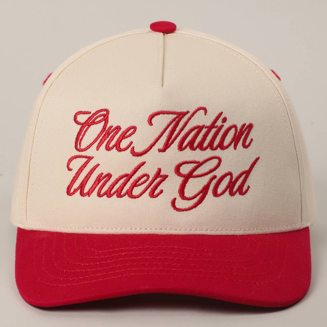 Fashion City - Wholesale Truckerpet - Uniseks - One Nation Under God Two-Tone Truckerpet16