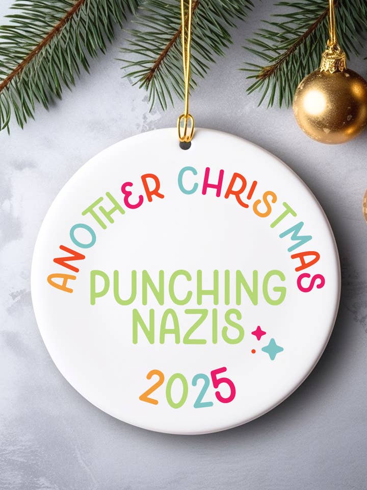 otro adorno navideño de golpear nazis para venta al por mayor de Square Peggy