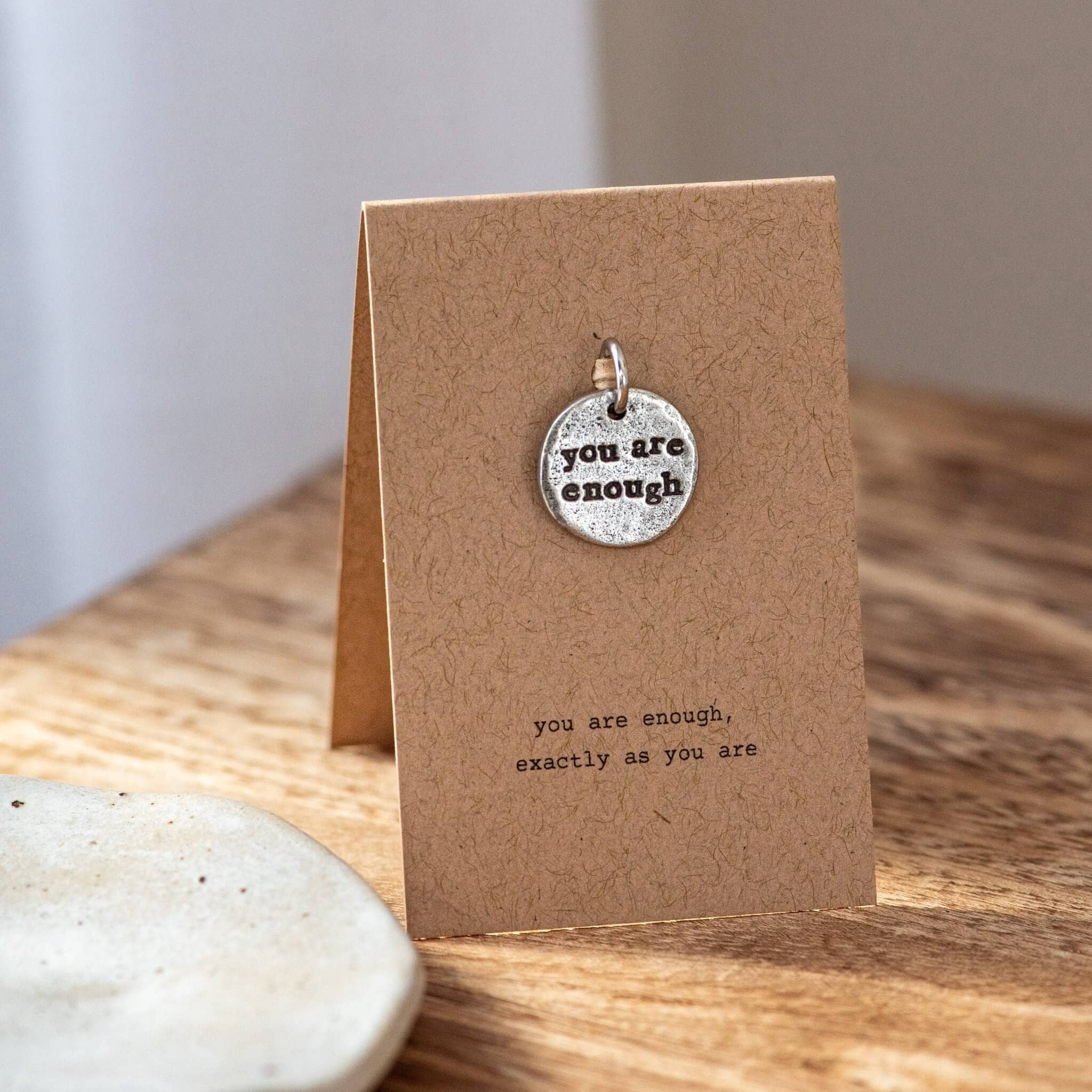 Give Yourself Kindness – wholesale Keychain – Unisex – You Are Enough Keyring Charm - Mental Health Gift