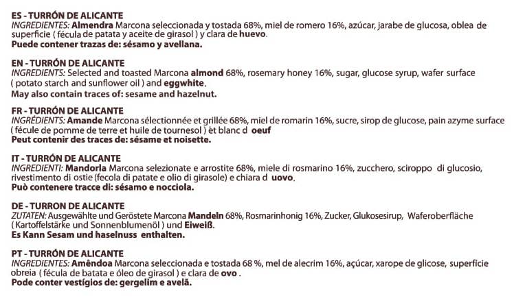 PABLO GARRIGÓS IBÁÑEZ – Engroshandel Nougat – Premium Alicante Nougat 300 g3