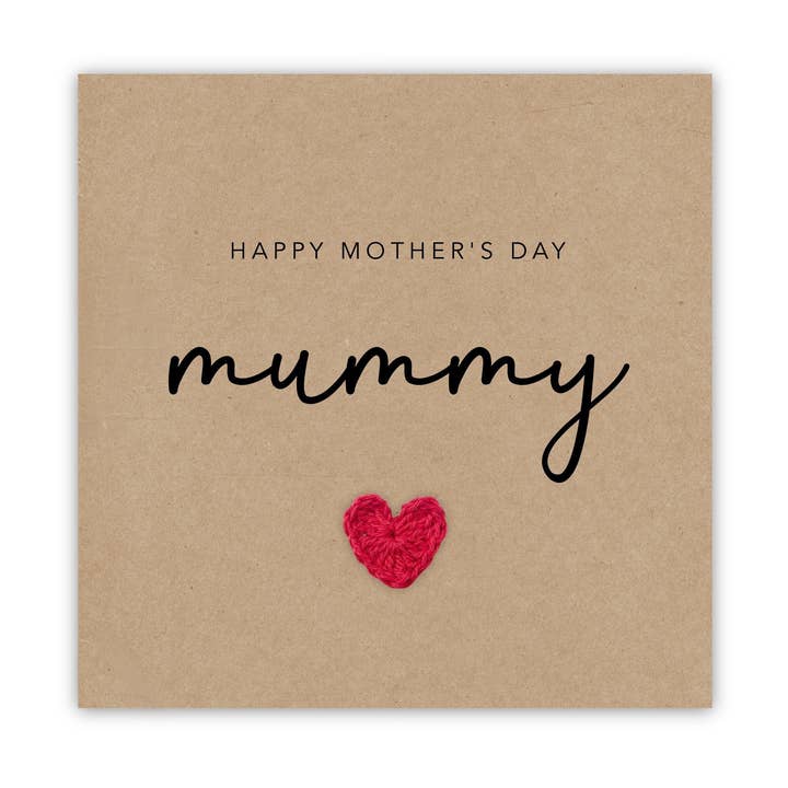 Fifi's Handcrafted - Vendita all'ingrosso Biglietti di auguri per la Festa della Mamma - Biglietto per la festa della mamma, Happy Mothers Day As My Mummy, First Mothe