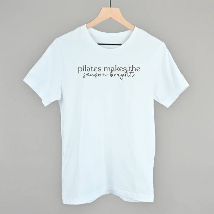 Ivy + Cloth - Wholesale Screen Printed T-Shirt - Women's - Pilates Makes The Season Bright2