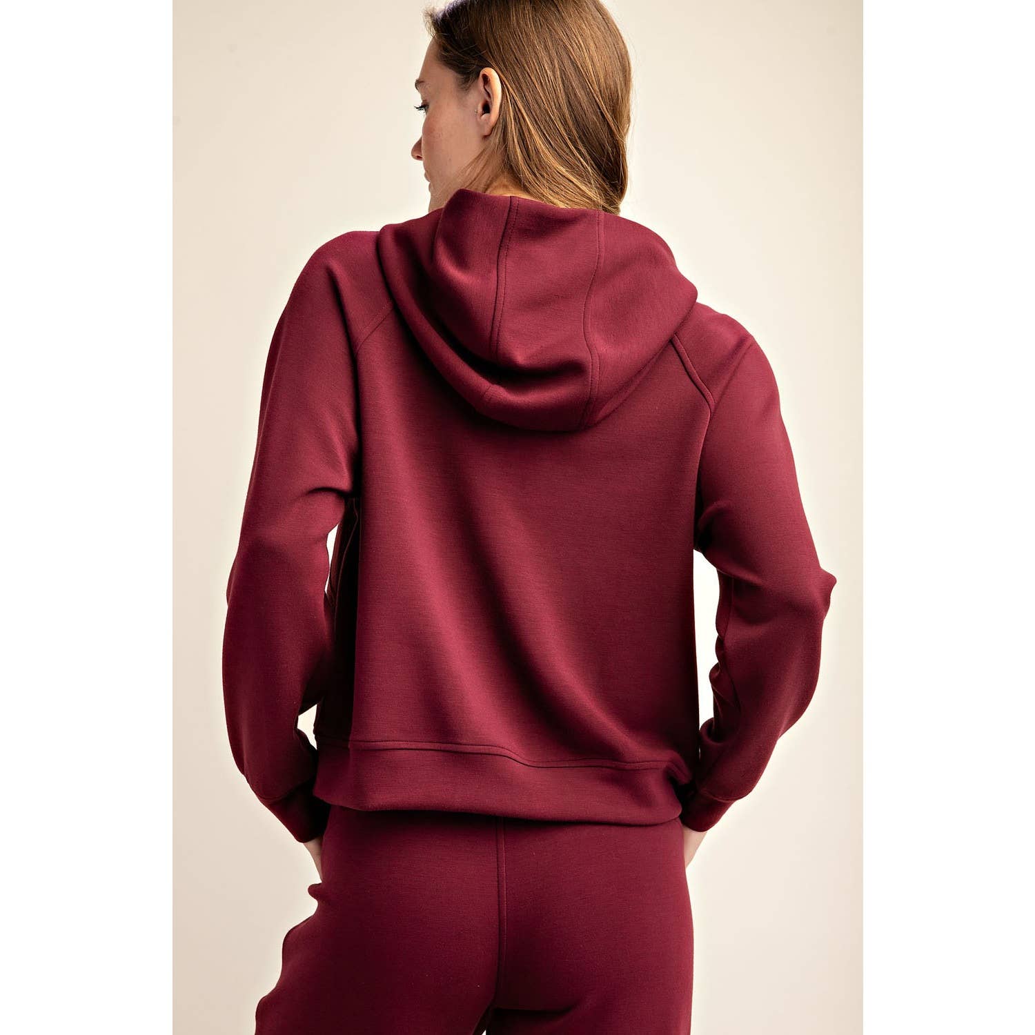 Rae Mode - Wholesale Hoodie - Women's - MODAL SCUBA QUARTER ZIP HODDIE JACKET11