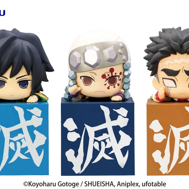 Conjunto de 3 Figuras Demon Slayer Kimetsu No Yaiba - Hikkake Figura Hashira por atacado de Old Skool