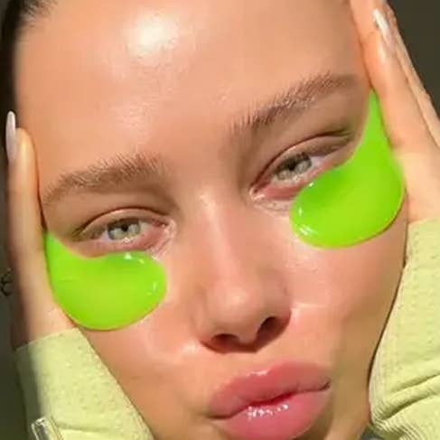 Coussinets pour les yeux en hydrogel à la caféine Bright Eye Green pour la vente par Vitamasques US