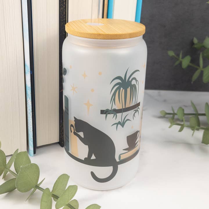 Lata de Café 16oz Para Leitores - Designs para Livrarias por atacado de Botanically Bookish