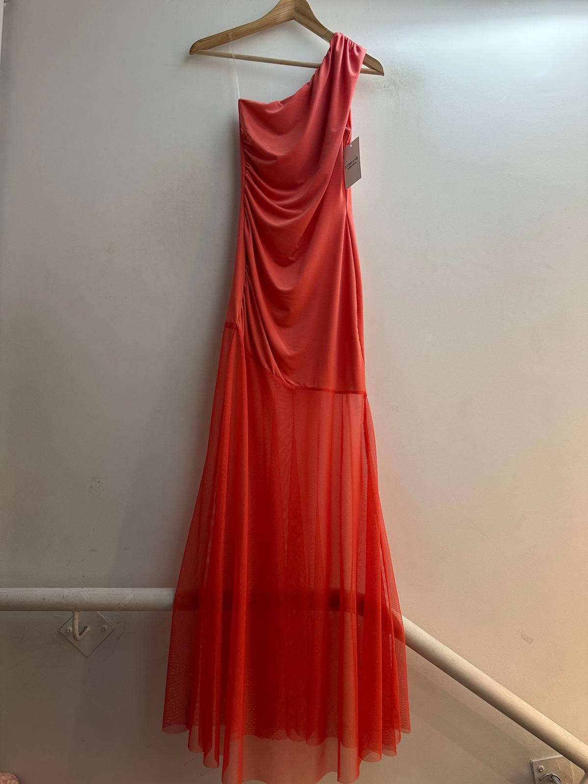 LORIANE - Wholesale Dress - Women's - 7019 Long plain dress1