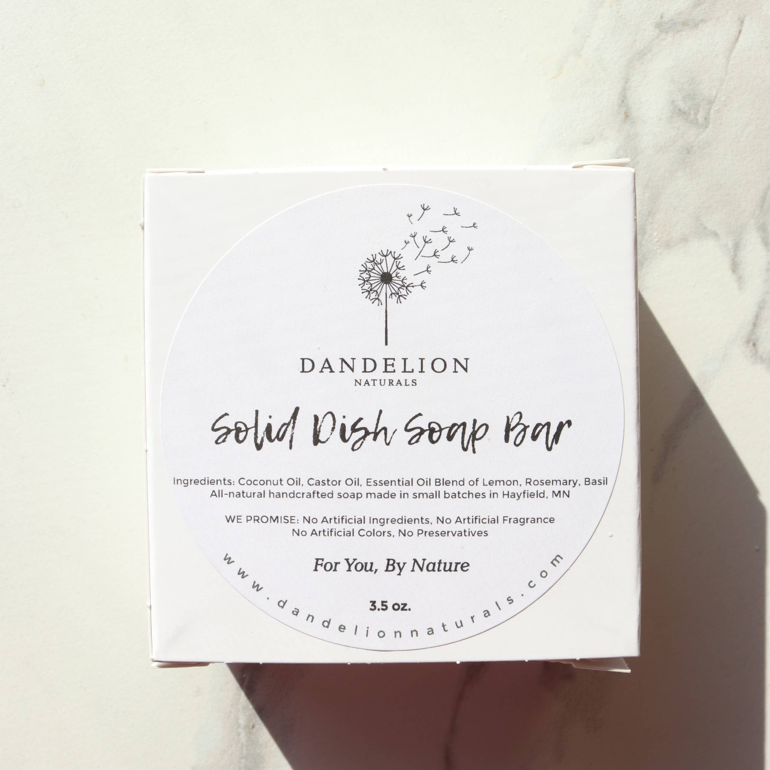 Dandelion Naturals - Vente Produit vaisselle - Savon Solide pour Vaisselle | Savon à Vaisselle | Citron + Basilic + Romarin3