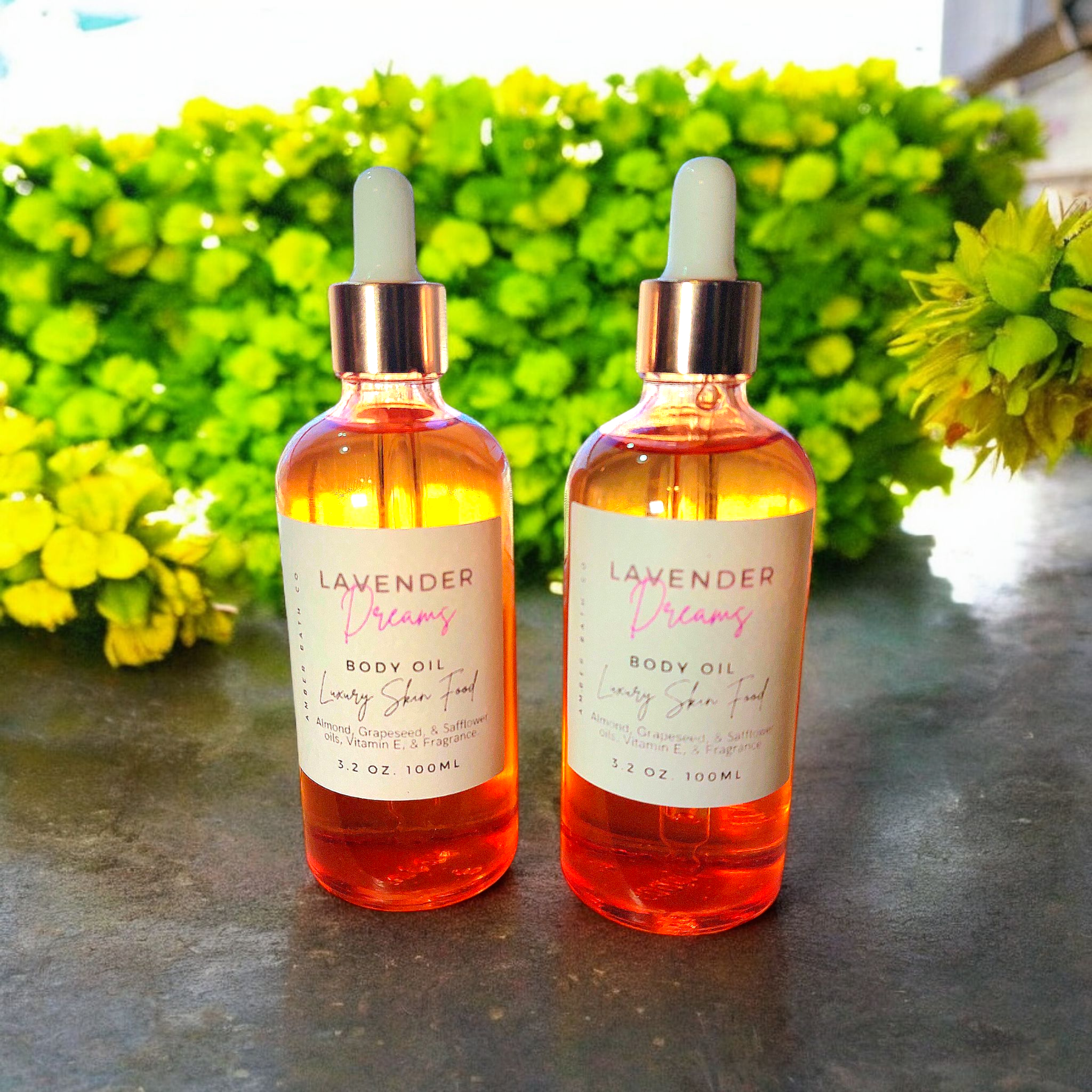 Amber Bath Co - Wholesale Bath/Body Oil - Scented Body Oil | 50 Scent Options | 3.2 oz.3