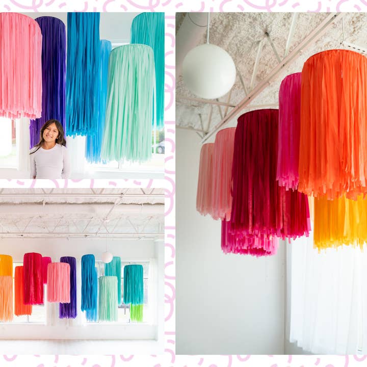 Oh My Darling Party Co - Wholesale Decal - Party Decorations - Bundled Custom Aerial Fringe Rings1