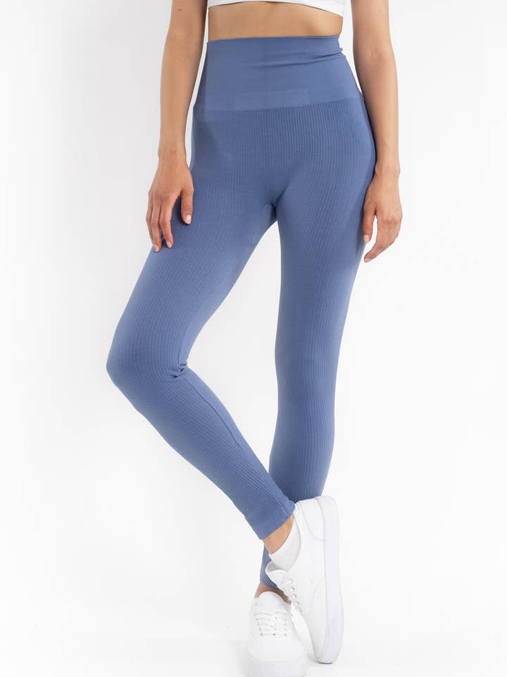 Geribbelde legging met hoge taille voor wholesale door ELIETIAN