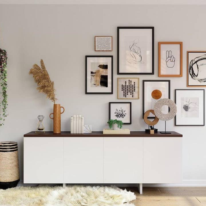 Modern Memory Design Picture Frames - Vente Cadres photos - Cadre photo en bambou doré 24x36 Galerie de cadres 24 x 365