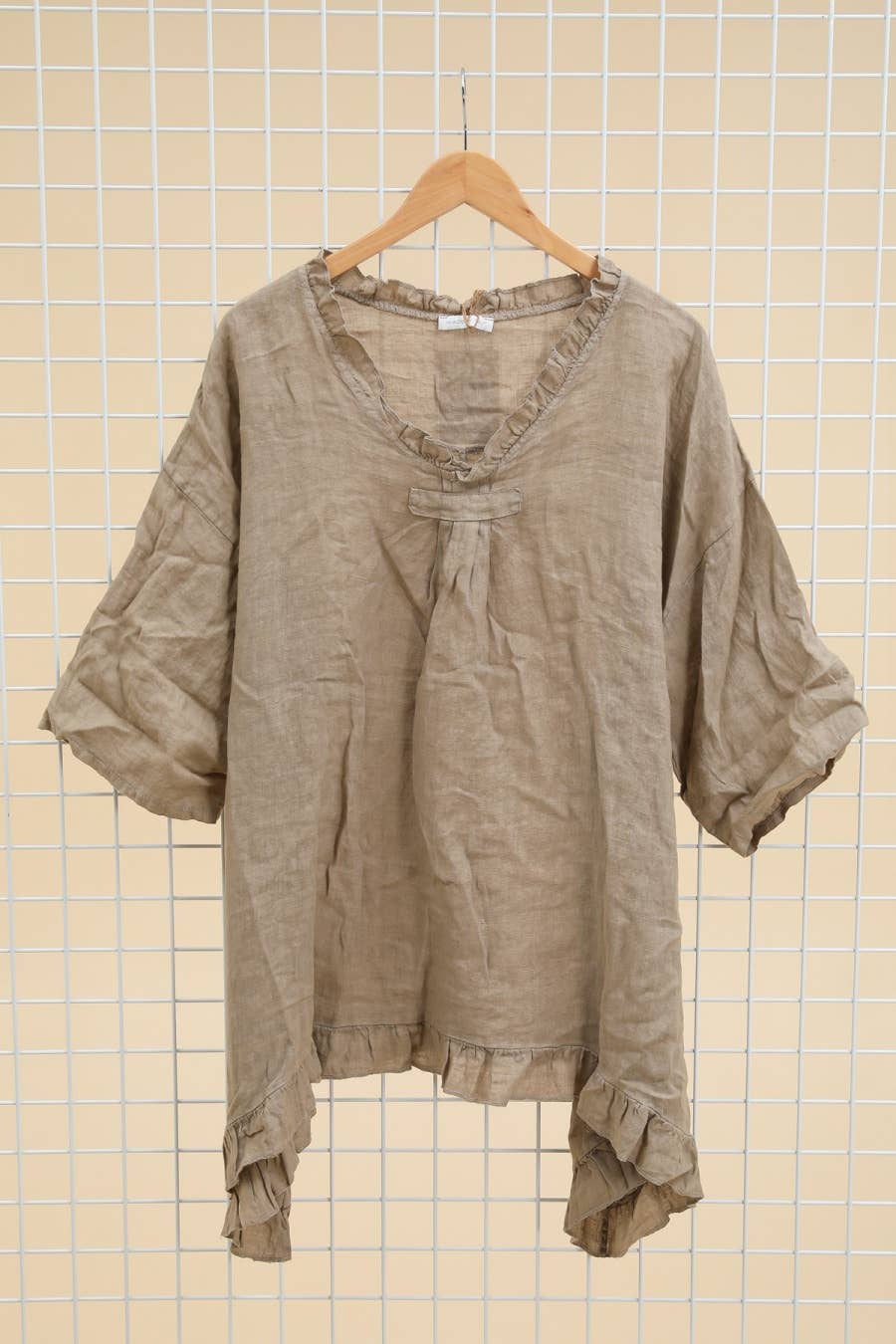 Lea & Luc - Grandes Tailles – Túnica - Mulher por atacado – Túnica de linho plus size com caimento solto32