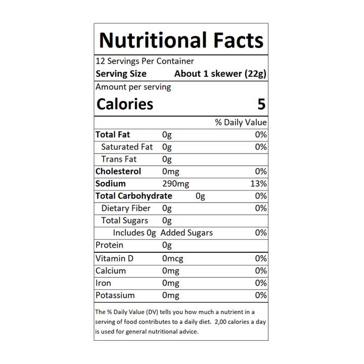 Sable and Rosenfeld est.1970 - Wholesale Cocktail Mix/Syrup - Sable & Rosenfeld Tipsy Cocktail Stirrers - Garlic & Dill (P5