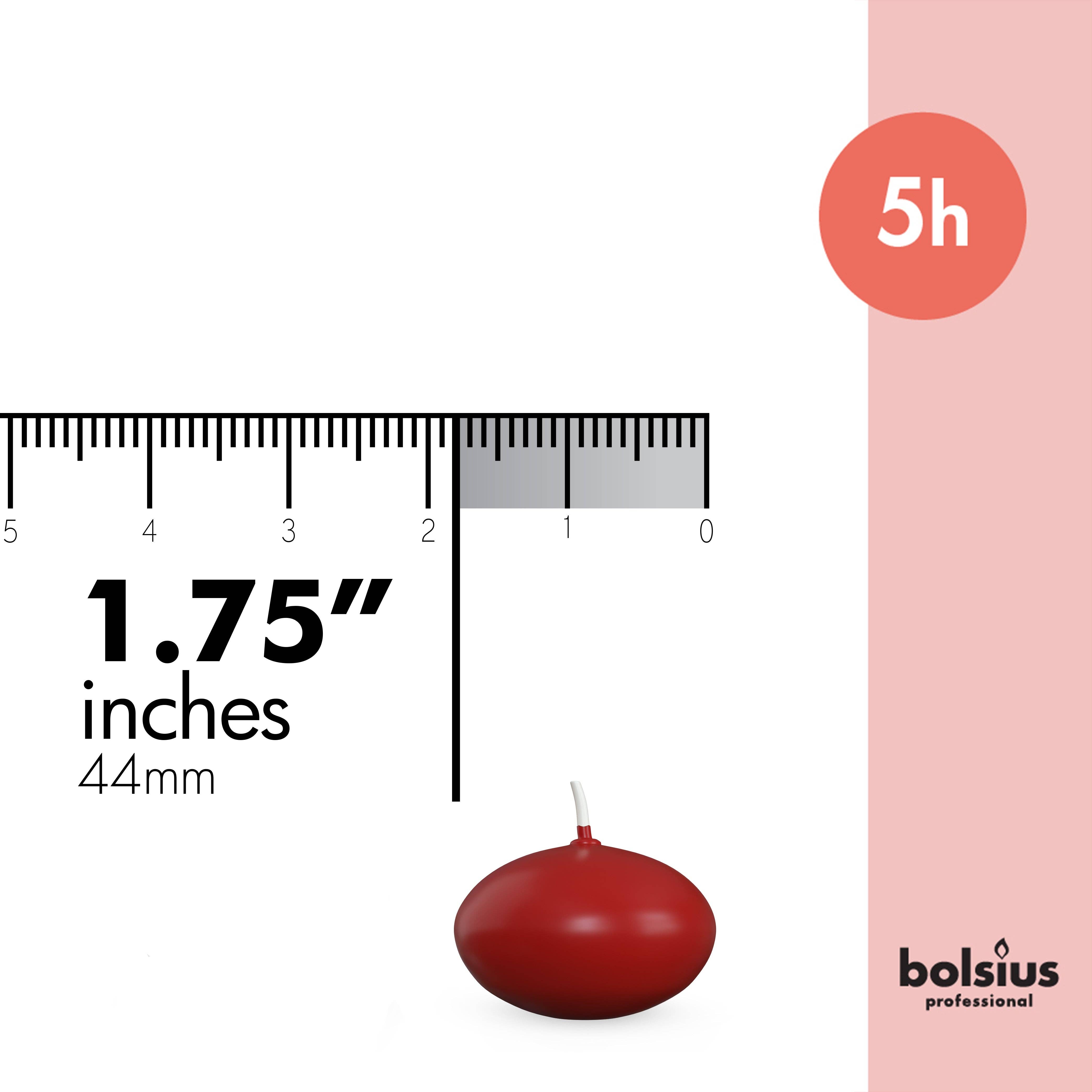 BOLSIUS - Wholesale Grappige kaars - Zwevende kaars van 1,75 inch, set van 20 stuks, ongeparfumeerd voor romantische bruiloftscenterpieces, decoraties, evenementen, zwembad of elke gelegenheid.19