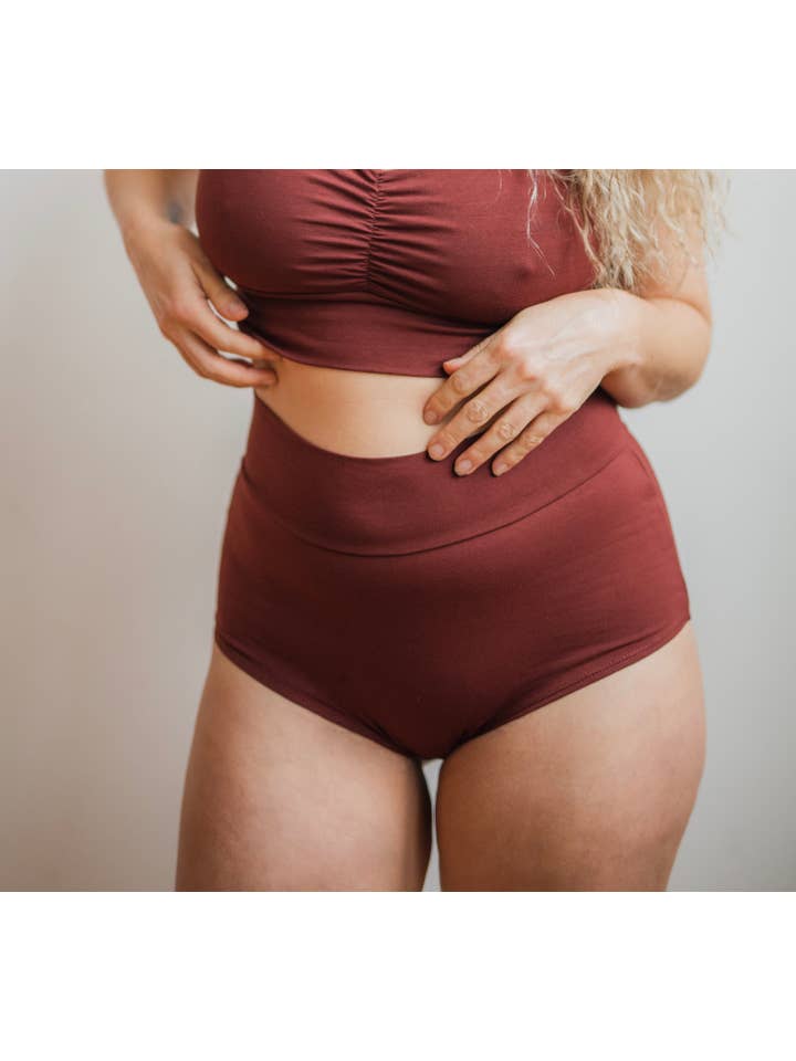 UNA PLUMA - Wholesale Underwear - Women's - High Waisted Organic Cotton Underwear4