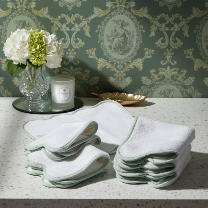Lotus Linen – wholesale Bath mat – Luxury Scallop Piping Cotton Bath Mat71