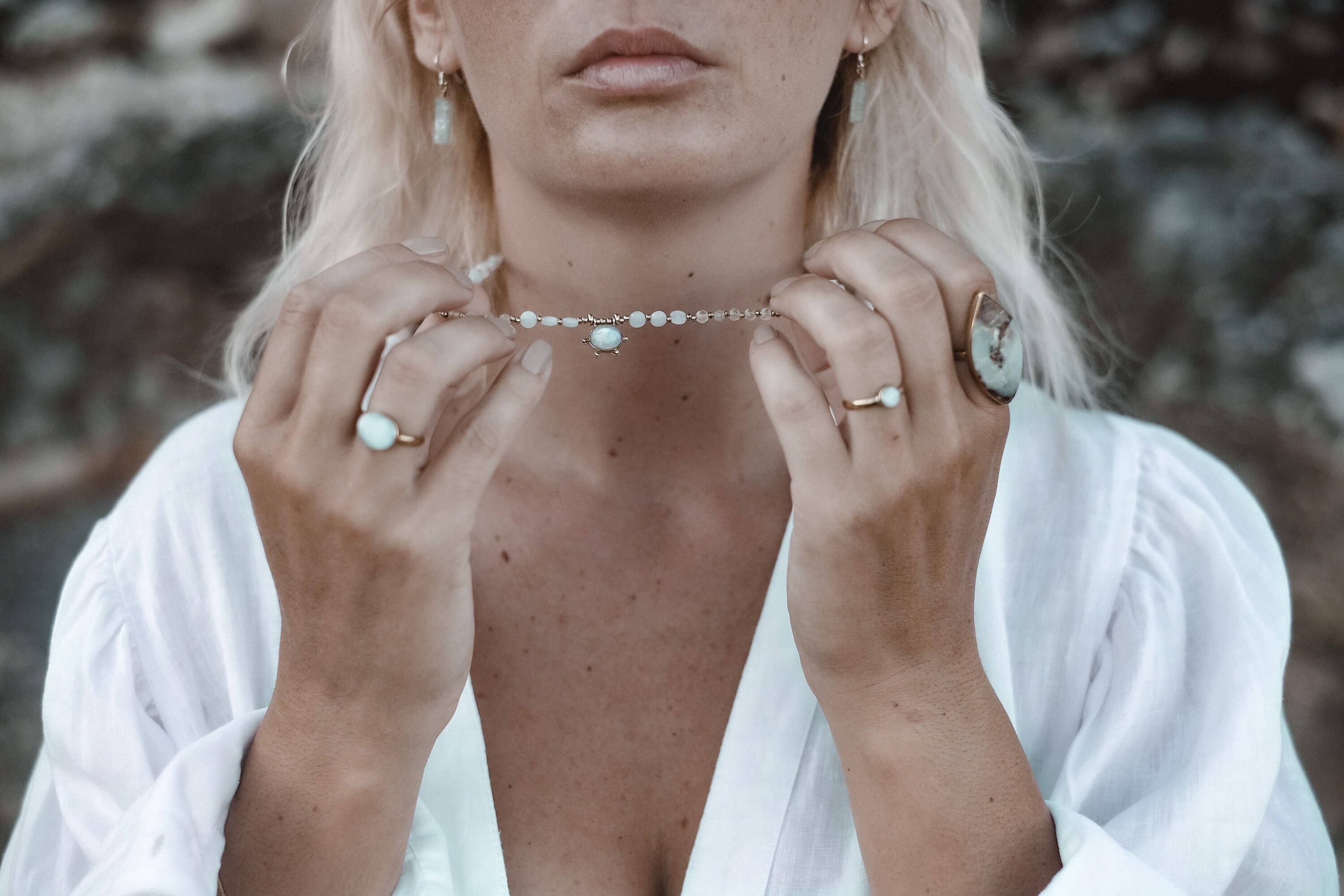 Bonisita - Wholesale Single Stone/Solitaire Ring - Dainty Moonstone Ring4