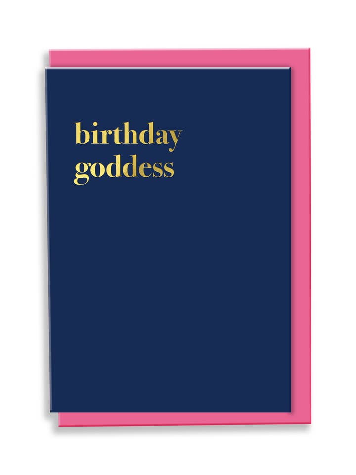 Biglietto - Dea del compleanno - Tipografia per la vendita all'ingrosso da parte di A Gift From The Gods