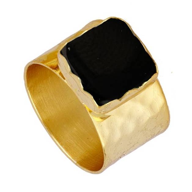 Spineline vierkante ring. voor wholesale door JEWELS BY AGATHE