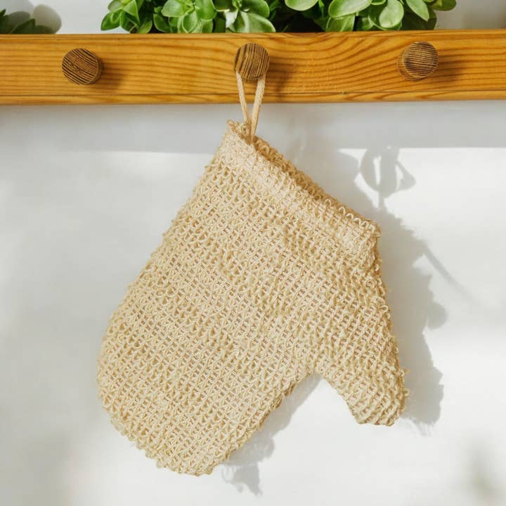 Bamboo Switch - Wholesale Exfoliating Gloves/Mitts - Sisal Exfoliating Shower Glove | Skin Care Bestseller | Gift3