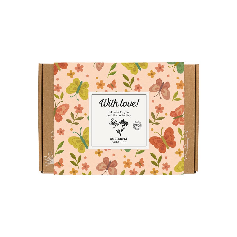 Blossombs - Wholesale Plant Seeds - Gift Box Small “With Love” – Butterfly Mix (7 Flower Bombs)