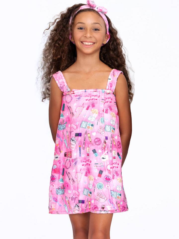 Plush Slumber Party Spa Wrap for wholesale by Limeapple