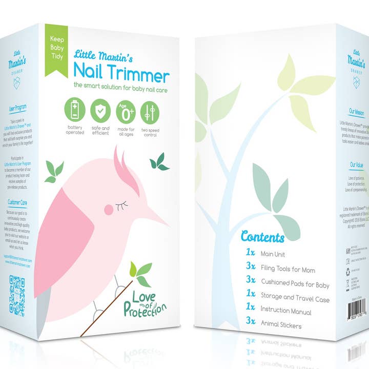 Little Martin's Drawer - Wholesale Nail Clipper/Scissor - Baby - Little Martin's Drawer Baby Electric Nail Trimmer with Light