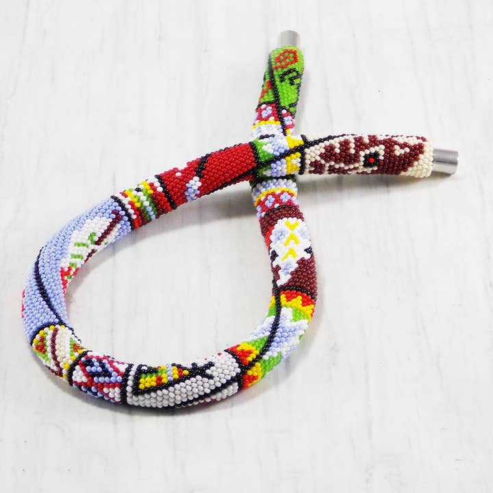 Collar tribal étnico tribal tribal estilo americano Tipi Thunderbird fetiche Boho atrapasueños joyería nativa Festival de aventuras colorido geométrico para venta al por mayor de Ninolia
