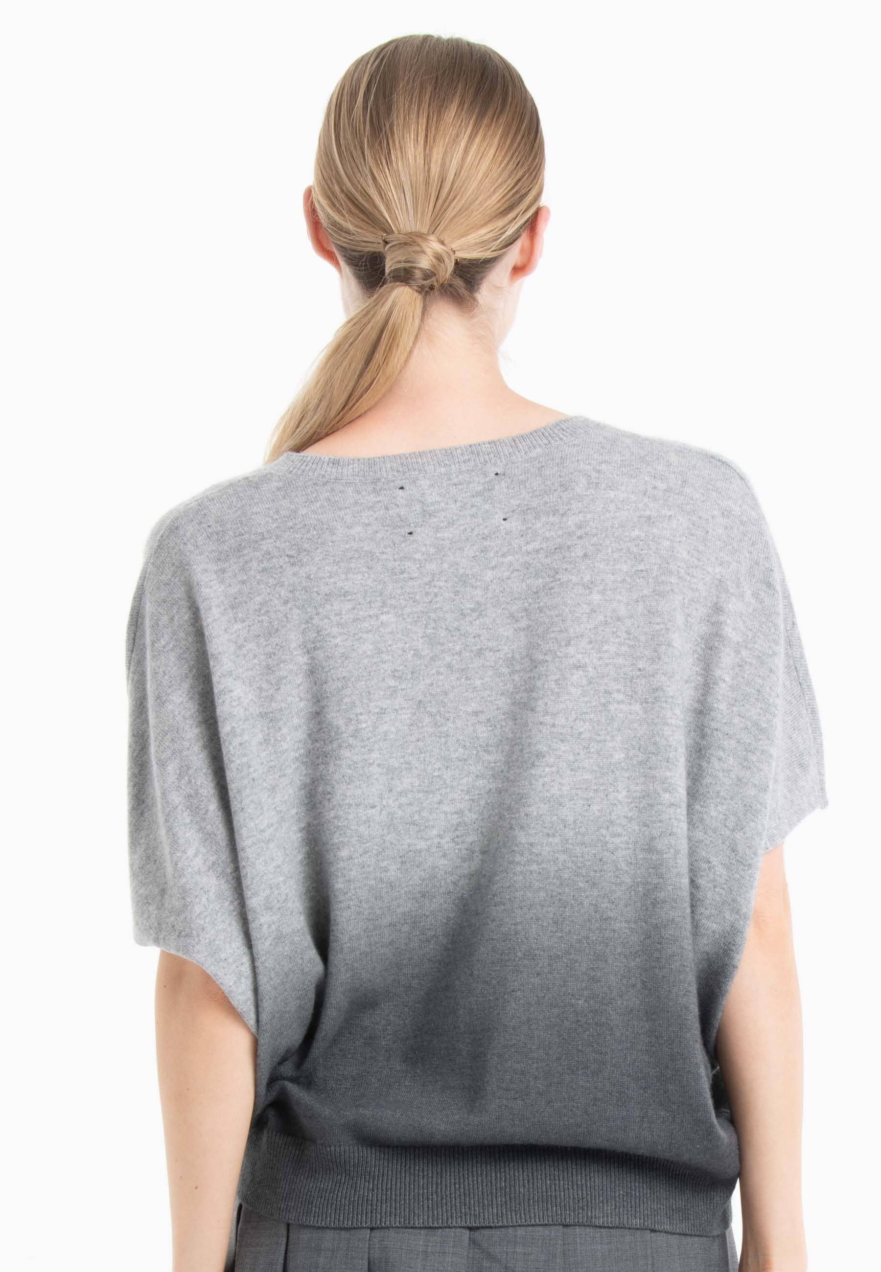 gris claro/gris antracita Jersey de cachemir con cuello en V tie-dye RIA 7B de venta al por mayor en Faire3