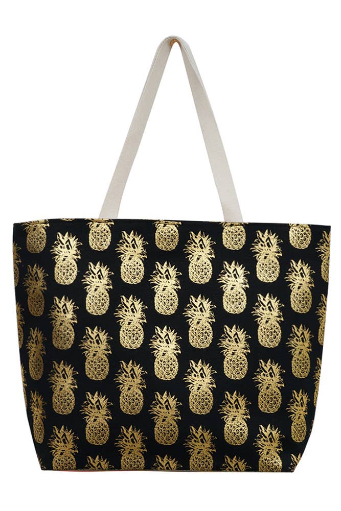 Hana – wholesale Beach bag – Pineapple Pattern Beach Bag0