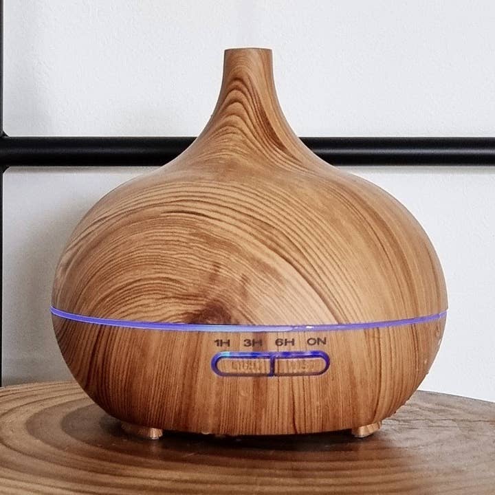 Light Wood Aroma Diffuser for wholesale by Three Lifetimes