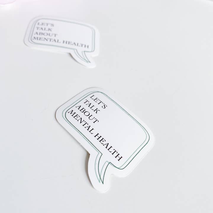 Daisy Buffet - Wholesale Sticker - Lets Talk Mental Health Stickers1