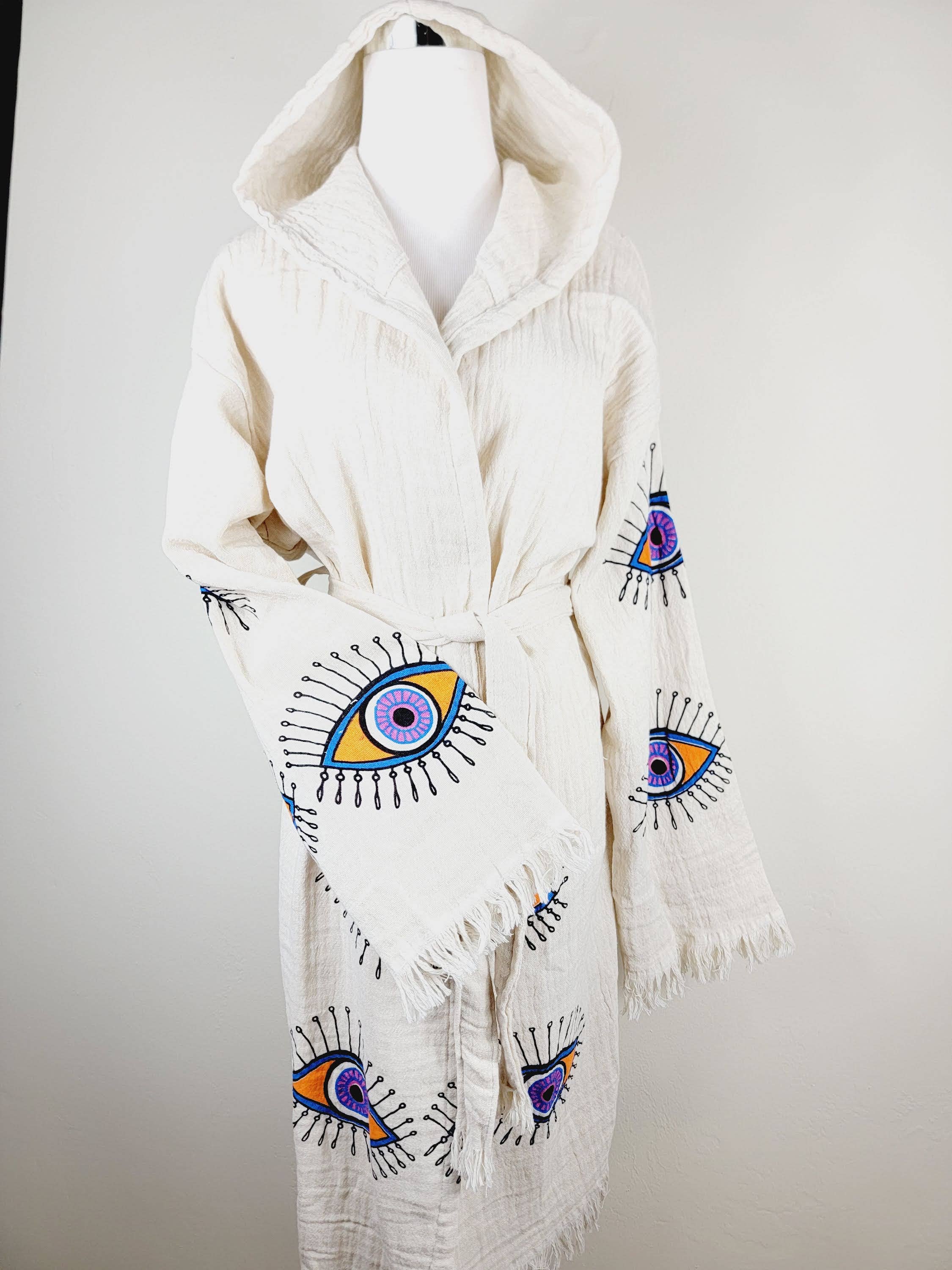 EBRU Home - Wholesale Robe - Unisex - Muslin Robe, Beach robe, Bath robe and spa, Unisex Robe 1