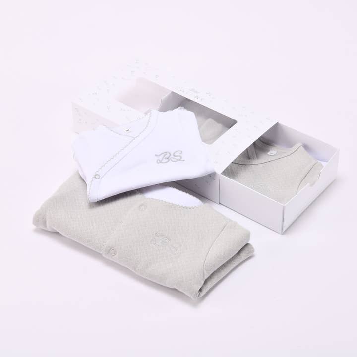 Bebe Sweeny Essentials | Baby Boys Grå Cardigan & Leggingssæt (5) for engroshandel hos Bebe Sweeny