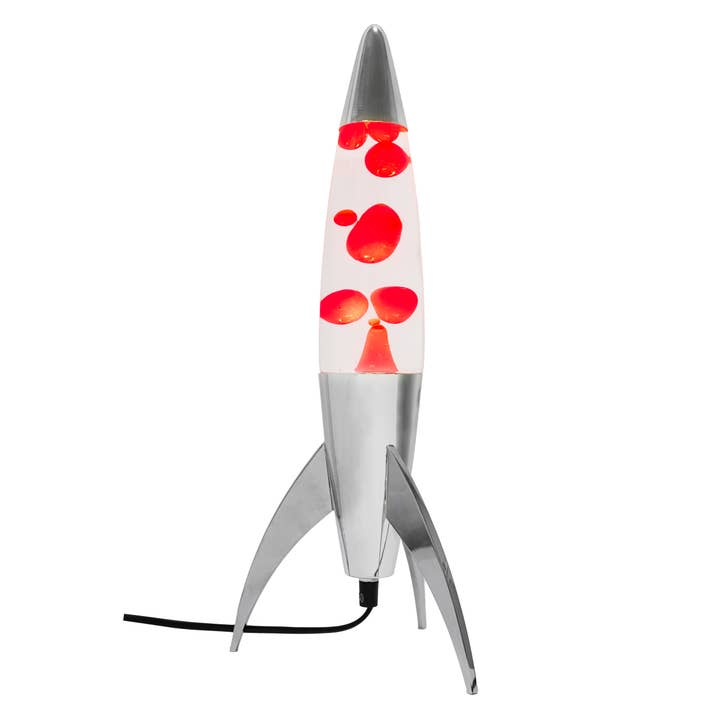 Fisura - Wholesale Lava Lamp - Red rocket lava lamp (EU plug, voltage 220-240 V)