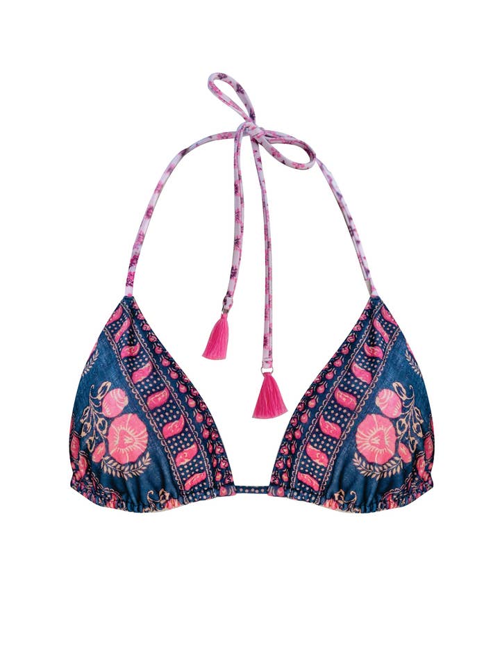 Bliss Boheme - Wholesale Swim top – Women's - Rosa Reversible Tri Top ♲2