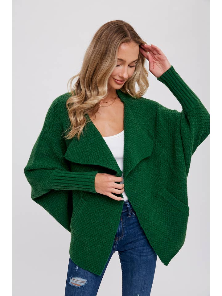 Bluivy - Wholesale Cardigan - Women's - WAFFLE COCOON SWEATER CARDIGAN27