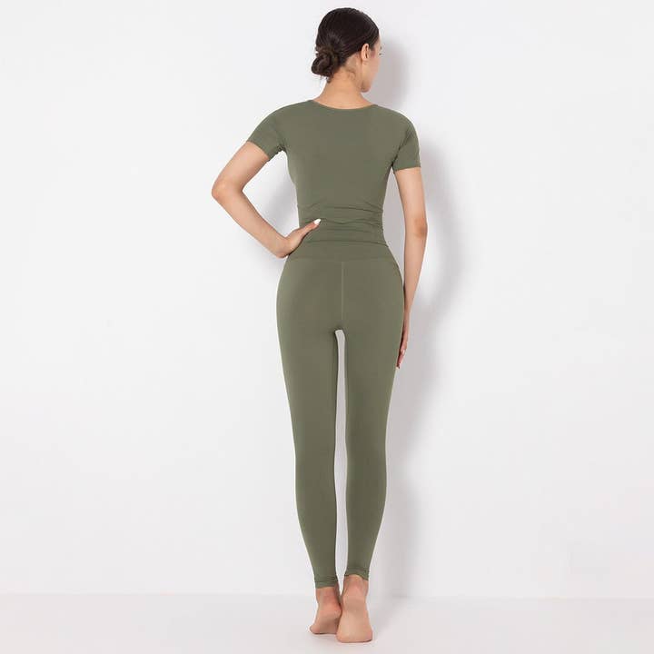 Active by Anna-Kaci - Wholesale Activewear Set - Women's - Side to Side Sculpting Set (two-piece set)18