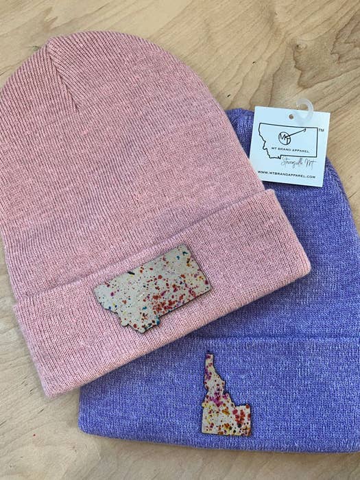 Bonnet en cuir Confetti State - Personnalisable pour la vente par MT Brand Apparel