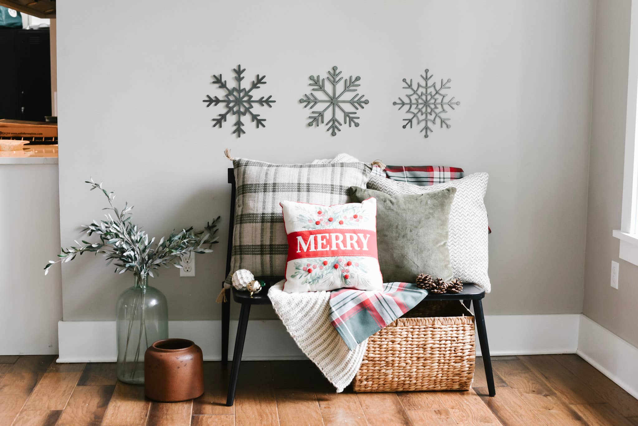 Keystone Steel Co. - Wholesale Wall Accent - Set of 3 Snowflake Steel Wall Decor, One of Each.3